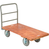 Global Industrial™ Hardwood Deck Platform Truck 48 X 24 1200 Lb. Capacity 8 Pneumatic Casters