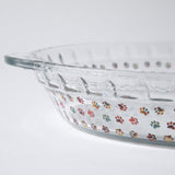 Paws Delight Glass Pie Plate