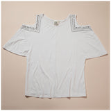 Cold Shoulder Rhinestone Top