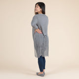 Distressed Long Cardigan