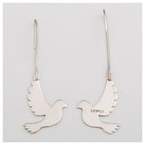 Dove Silhouette Sterling Earrings