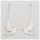 Dove Silhouette Sterling Earrings