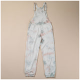 Pink Cloud Tie-Dye Overalls