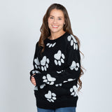 Cozy in Paws Knit Sweater