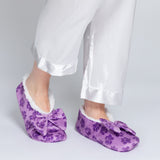 Super Cozy™ Leopard Paw Slippers With Large Bow