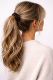 Soft Satin Ruffle Elastics - 4 Set Pack