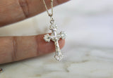 Crucifix Necklace in Sterling Silver