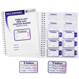 Time'S Up! Self-Expiring Visitor Badges With Registry Log, 1/Bx, 97009