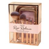 Cala® Rose Radiance Make Up Face & Eye Brush Set