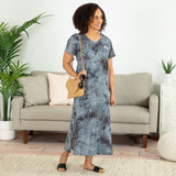 Tie-Dye Paw Print Maxi Dress