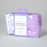 Cala® Shower Cap & Hair Turban Set