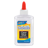 5Oz Bottle Of Washable Clear Glue, Non- Toxic