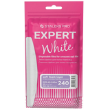DISPOSABLE FILES CRESCENT NAIL FILE (SOFT BASE) EXPERT 40 (30 PCS) DFE-40 W- STALEKS™