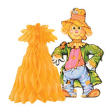 Scarecrow w Tissue Cornshock Centerpiece