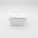 6-Pc Small Basket Set With Lid 7 X 5 X 3 White