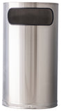 Ergode Half Round 9Hr-Ss-Vv Waste Control Solution - Stylish, Space-Saving, Stainless Steel Or Black, 14X5 Front Opening, Deco