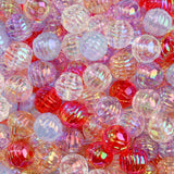 BERMRO 16mm Acrylic Beads 100pcs Focal Spacer Bead Beadable Chunk Bubblegum Beads for DIY Crafting Necklace Bracelet Jewelry Mak