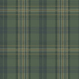Chesapeake MAN330212 Austin Plaid Wallpaper, Green