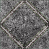 Nexus Self Adhesive 12-Inch Vinyl Floor Tiles, 20 Tiles - 12 x 12, Metallic Marble Diamond Pattern - Peel & Stick, DIY Flooring