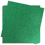 Crafasso 12 x 12 300gms Heavy & Premium Glitter cardstock, 15 Sheets, Green