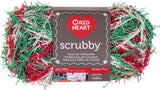RED HEART E833.0979 Scrubby Yarn, Jolly