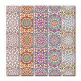 woopme Mandala Pattern Printed Bookmark Magnetic Boys Girls Students Kids Book Lovers Readers Gift Magnetic Page Clips Folding 5