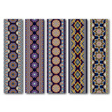 woopme Mandala Art Pattern Magnetic Bookmark Boys Girls Students Kids Book Lovers Readers Gift Magnetic Page Clips Folding 5 PCs