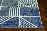 Lucia Blue Dimensions 5'3 X 7'7 Indoor/Outdoor Accent Rug