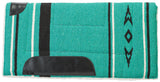 Weaver Leather Fleece Lined Acrylic Saddle Pad, Emerald Green, 32 x 32