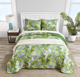 Tommy Bahama - Twin Quilt Set, Reversible Cotton Bedding with Matching Shams, Coastal Bedding Set for All Seasons (Aregada Dock