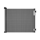 Hakuna Pets Indoor/Outdoor Paw Proof Retractable Dog Gate, 36.6 Tall Extends to 71 Wide, Black