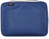 Divinity Boutique Canvas Bible Case Navy Blue Bible Cover for Men and Women Fabric Zippered Bag with Pockets for Compact, X