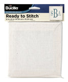 Bucilla Ready To Stitch Blank Aida Cloth, 6 by 6Inch, White