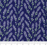 Singer Print Fabric, 100% Cotton, Lilac Sprig Purple, Cut by The Yard