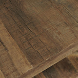 Jofran Reclamation Rustic Reclaimed Solid Wood Square End Table With Storage Shelf