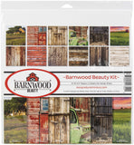 Reminisce Barnwood Beauty Scrapbook Collection Kit Paper Crafts, Multi Color Palette