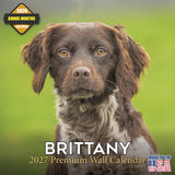 Brittany Calendar 2027 - 16 Month Dog Wall Calendar, Monthly Planner, Large Writing Blocks, Thick No Bleed Paper, Made in USA, G