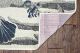 Kas Rugs Lucia Ivory Seashore 23 X 45 Indoor/Outdoor Accent Rug