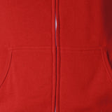 Independent Trading Co. Unisex Lightweight Full-Zip Hooded Sweatshirt - Red, M