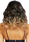 Leg Avenue 18 Curly Ombre Long Bob Wig. Blond Color