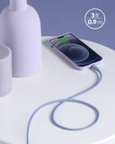 Anker <b>641</b> USB-C to Lightning Cable (Flow, 3 ft Silicone)