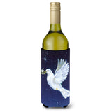 Caroline'S Treasures Peace Dove With The Olive Branch Wine Bottle Koozie Hugger, 750Ml, Multicolor