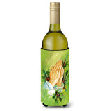 Caroline'S Treasures Praying Hangs With Holly Leaves Wine Bottle Koozie Hugger, 750Ml, Multicolor