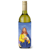 Caroline'S Treasures Jesus The Good Shepherd Holding A Lamb Wine Bottle Koozie Hugger, 750Ml, Multicolor
