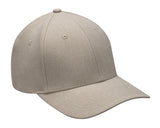 Dx101 | Deluxe- 95% Polyester/5% Spandex, Heather Woven Suit Fabric, Six Panel, Structured Cap, Self-Fabric Strap With Silver Bu