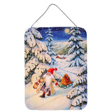 Caroline'S Treasures Christmas Gnome Pulling A Sled Wall Or Door Hanging Prints Acg0144Ds1216, 16Hx12W, Multicolor