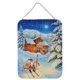 Caroline'S Treasures Christmas Gnome Headed Out Wall Or Door Hanging Prints Acg0147Ds1216, 16Hx12W, Multicolor