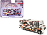 Food Truck The Graffiti Truck White with Graphics 1/64 Diecast Model by American Diorama