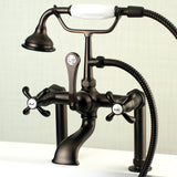 Aqua Vintage Ae103T5Tx French Country Deck Mount Clawfoot Tub Faucet, Oil Rubbed Bronze