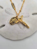 Miraculous Medal and Crucifix Necklace